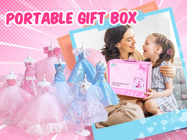 Fashion Designer Kits for Girls Ages 8-12 with 5 Mannequins,Girls Toy ...