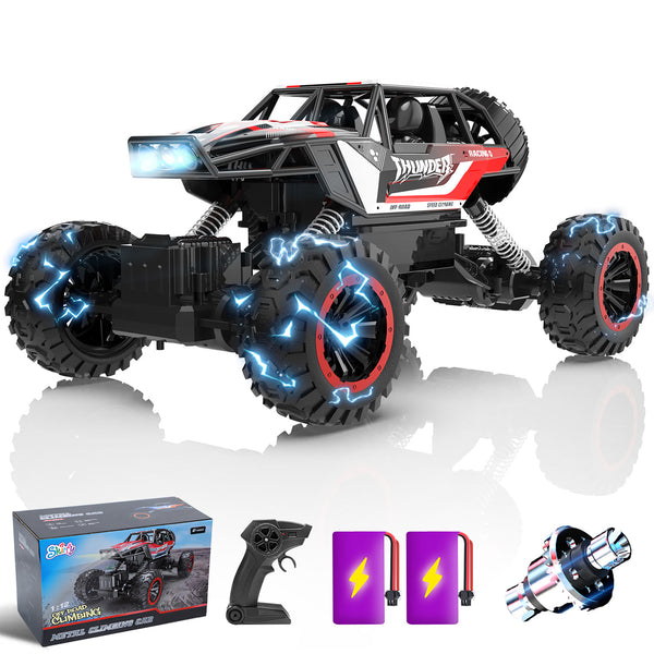 Skrify Rc Truck 1/12 Scale High Speed 40 KPH RC Truck, 2.4Ghz Remote Control Truck with 2 Batteries